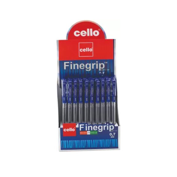 Cello Finegrip - Ball Pen (0.7MM, Pack of 10, Blue)