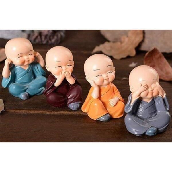 DECORATION SHOWPIECE LAUGHING BUDDHA -4PC
