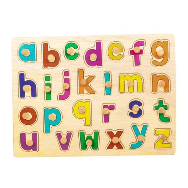 OMOCHA-WOODEN PUZZLE SMALL a-z PUZZLE(HORIZONTAL)1SET