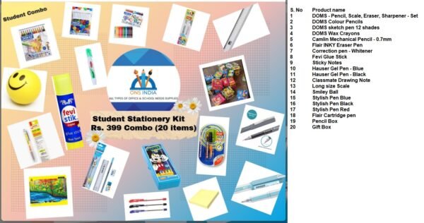 Student Stationery set - 20 Items